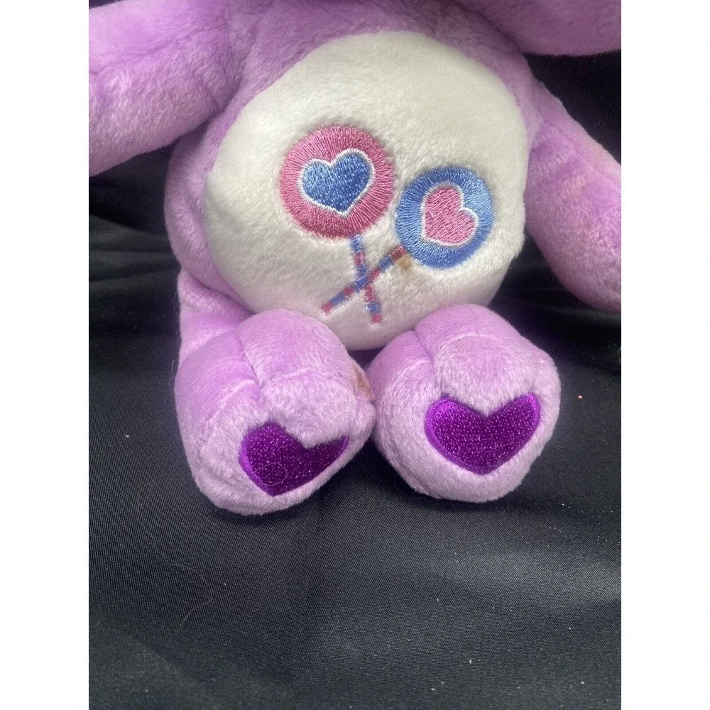 Vtg Care Bears Share Bear Lollipops Purple 10
